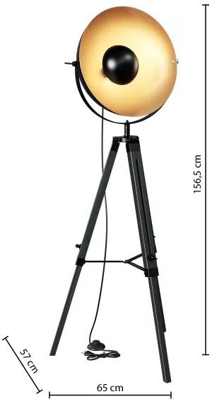 Atmosphera - Állólámpa LAHTI 1xE27/25W/230V paulownia