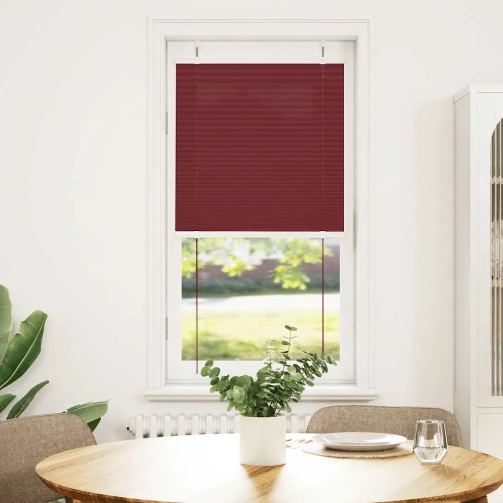 pliszírozott redőny Bordeaux piros 60x150 cm Szövetszélesség