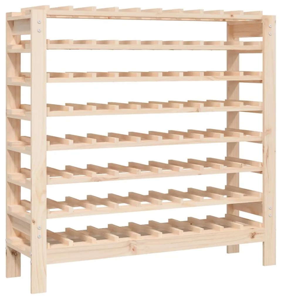Tömör fenyőfa bortartó állvány 109,5x30x107,5 cm