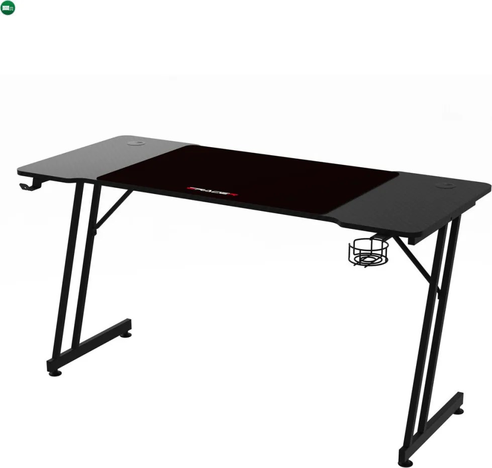 NERO karbon gamer asztal 120 × 60 cm
