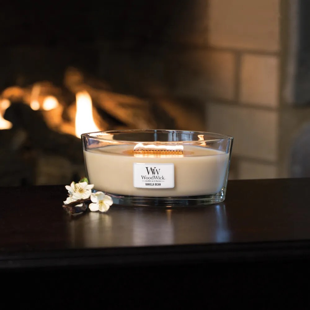 WoodWick Illatosító gyertya hajó Vanilla Bean, 453g
