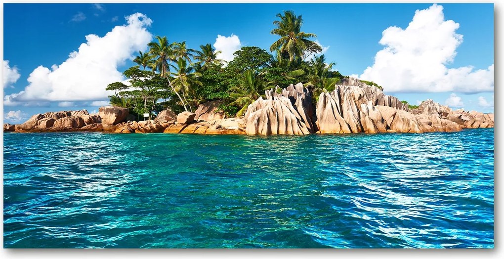 Fotó üvegkép Trópusi sziget 140x70