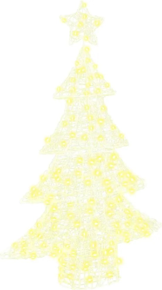 vidaXL Karácsonyfa 100 LED-del Meleg fehér 120 cm Akril
