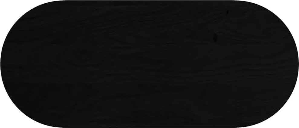 vidaXL sötétbarna tömör akácfa ovális alakú asztallap 140 x 60 x 4 cm