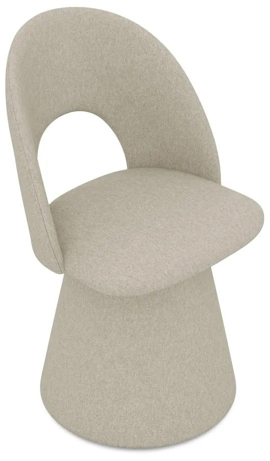 Bézs kárpitozott étkezőfotel Kalo – Makamii