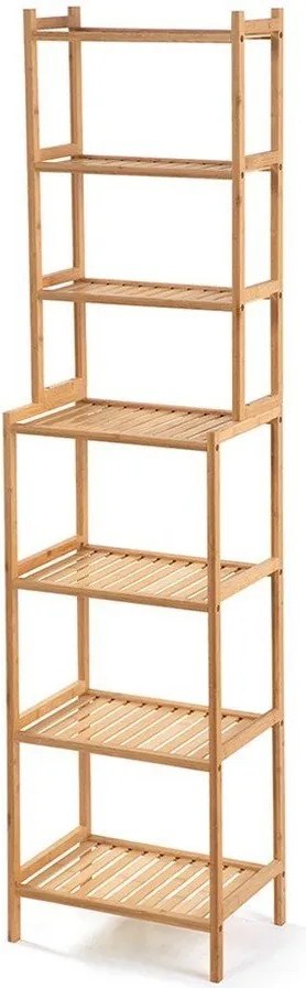 Natúr színű bambusz fürdőszobai polcos állvány 40x154 cm Skaren – Bonami Essentials