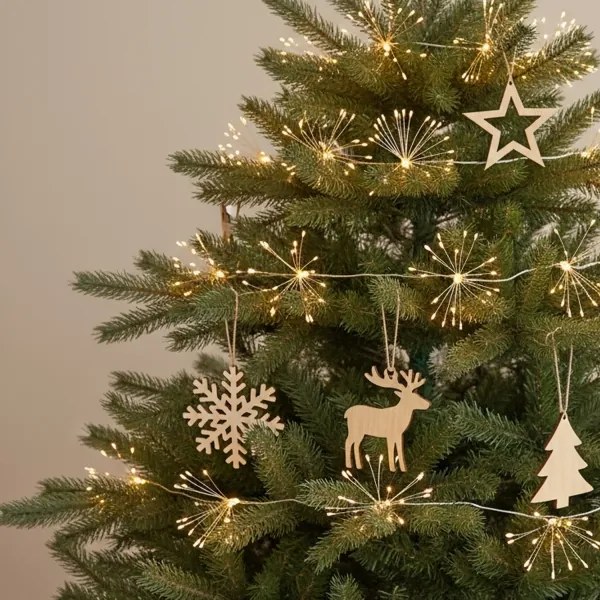 Brilagi - LED kültéri karácsonyi fényfüzér 150xLED 5m IP44 meleg fehér tűzijáték