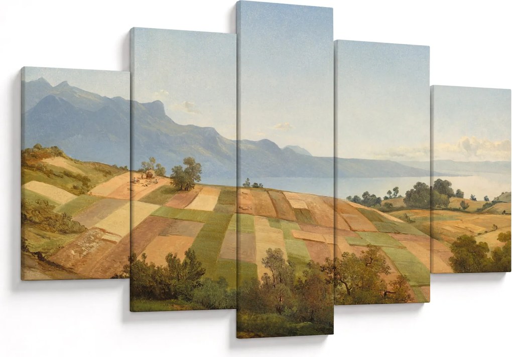 Kép - Alexandre Calame, Swiss Landscape, reprodukciók (150x105 cm)