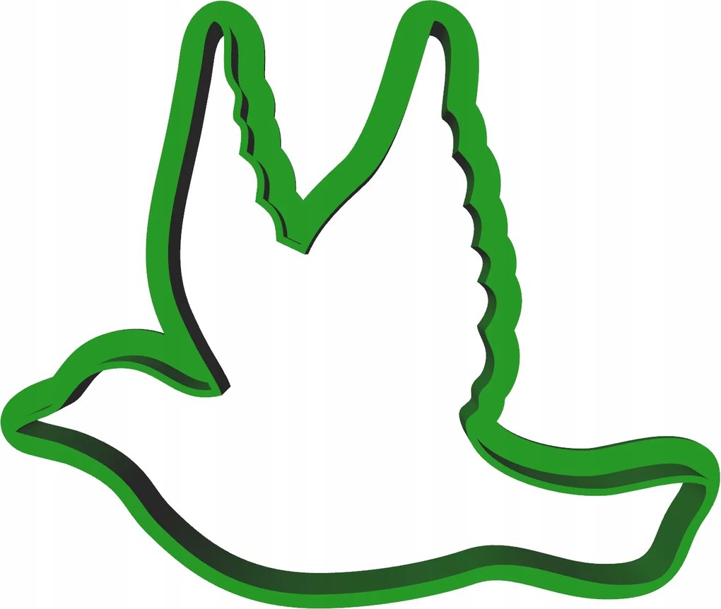 Forma Lyukasztó Sütemény- és Mézeskalácsvágó Madár 8cm