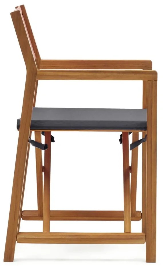 Fekete-natúr színű tömörfa kerti szék Thianna – Kave Home