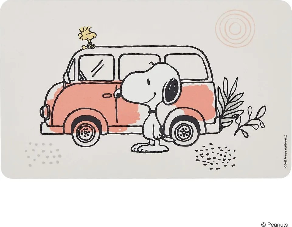 PEANUTS reggeliző deszka 23 x 14cm, Busz
