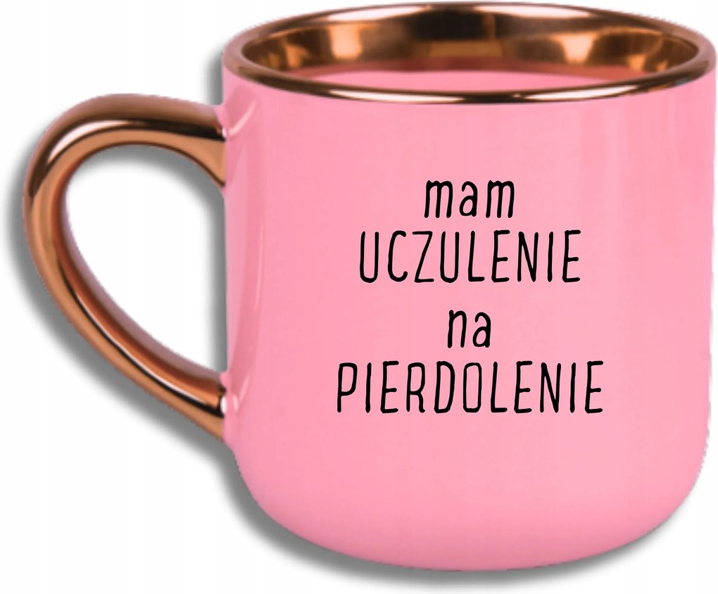 Bögre Rózsaszín Elegáns Nagy Vicces Ajándék Allergiás Vagyok