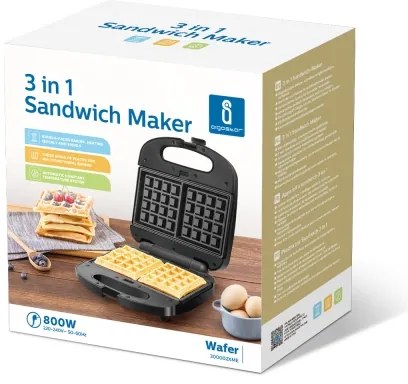 Aigostar - Szendvics készítő 800W/230V fekete