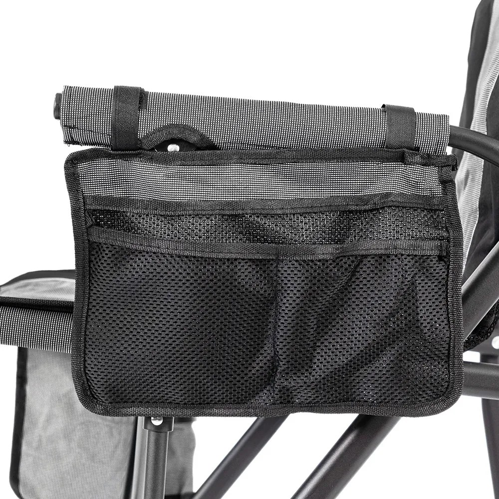 Leziter Premium fűthető karfás horgász szék pohártartóval szürke