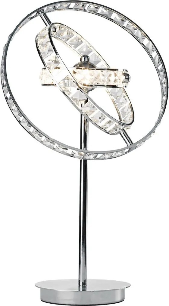 DAR LIGHTING ETE4050 ETERNITY Kristály Asztali lámpa Csiszolt króm G4 IP20