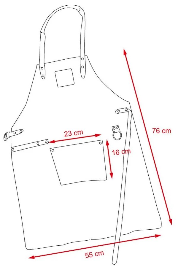 Avenberg ARTISAN Stílusos BBQ kötény - szürke