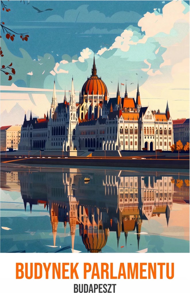 Poszter 30x45cm A Parlament épülete Budapesten