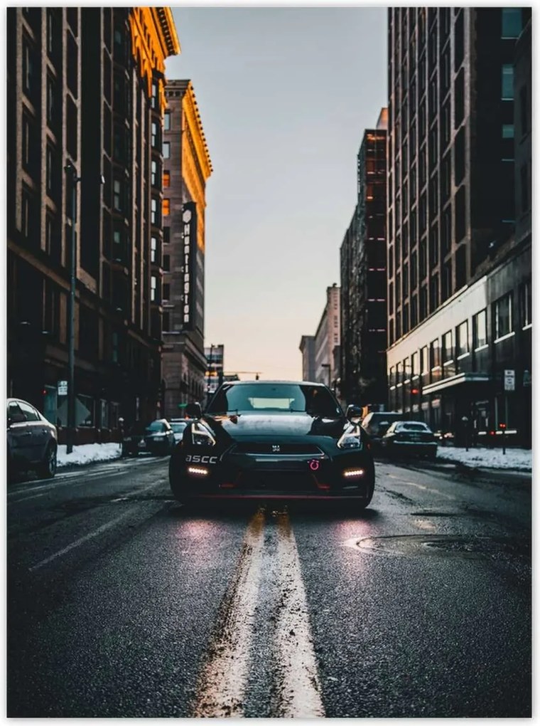 Poszterek 100x135 Fekete Nissan Gtr