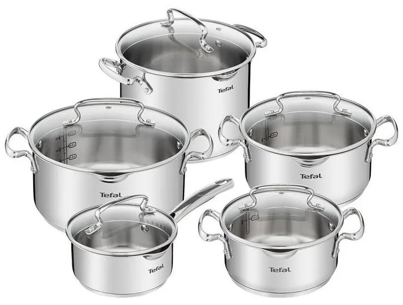 Rozsdamentes acél edény készlet 10 db-os DUETTO+ G719SA55 – Tefal