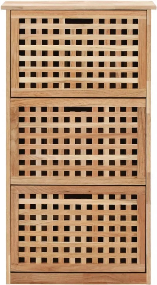 tömör diófa cipősszekrény 55 x 20 x 104 cm