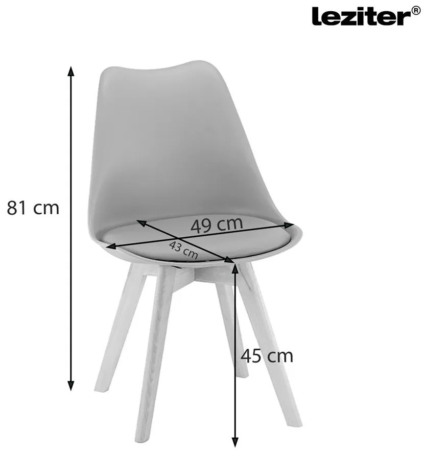 Silla étkezőszék 8 db fekete színben