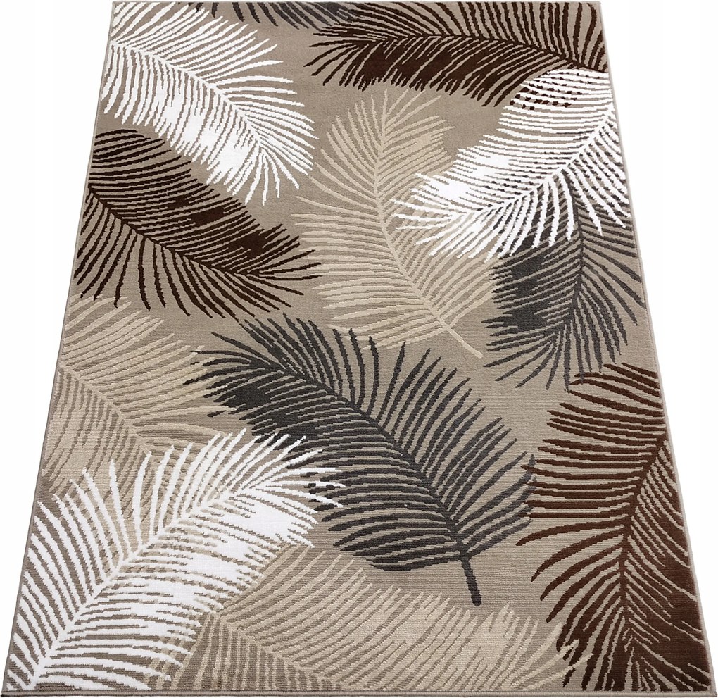 Szőnyeg 80x150 Modern Nappali Hálószoba Szőtt Bézs Barna Szoba