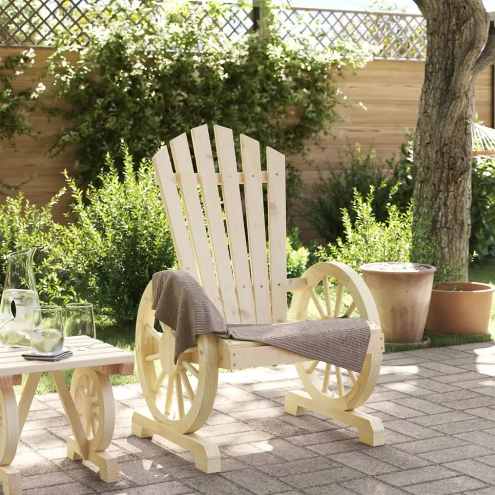 tömör fenyőfa kerti Adirondack szék