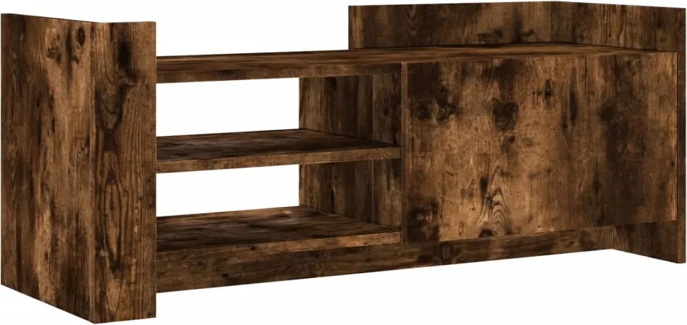 vidaXL füstös tölgy színű szerelt fa TV-szekrény 100 x 35 x 40 cm