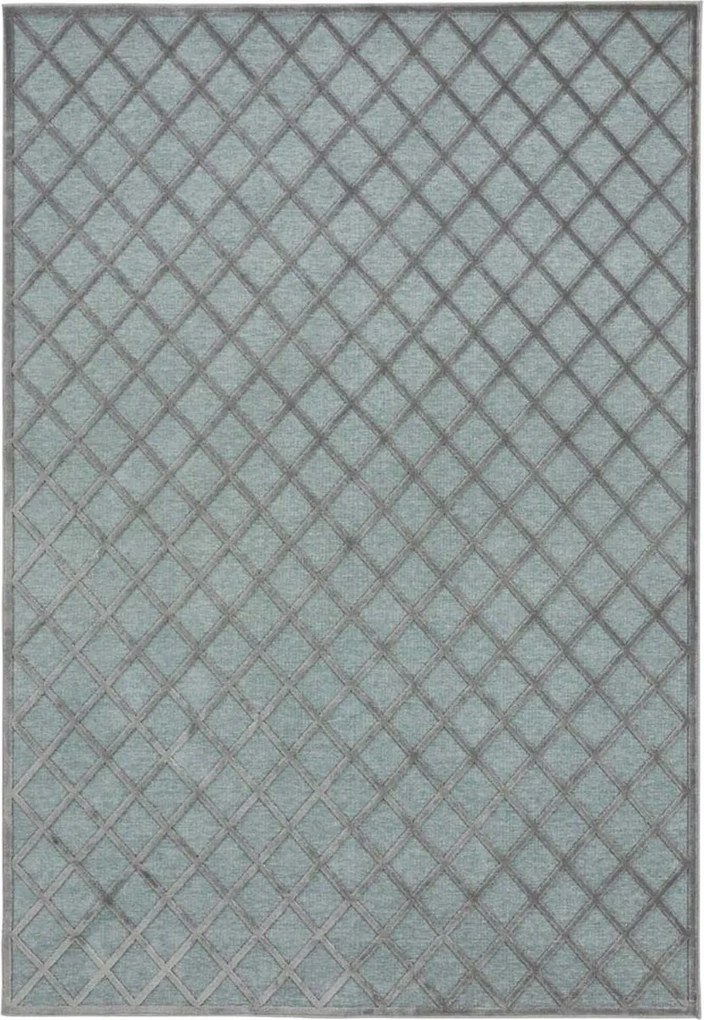 Kék viszkóz szőnyeg 3D hatással 160x230cm