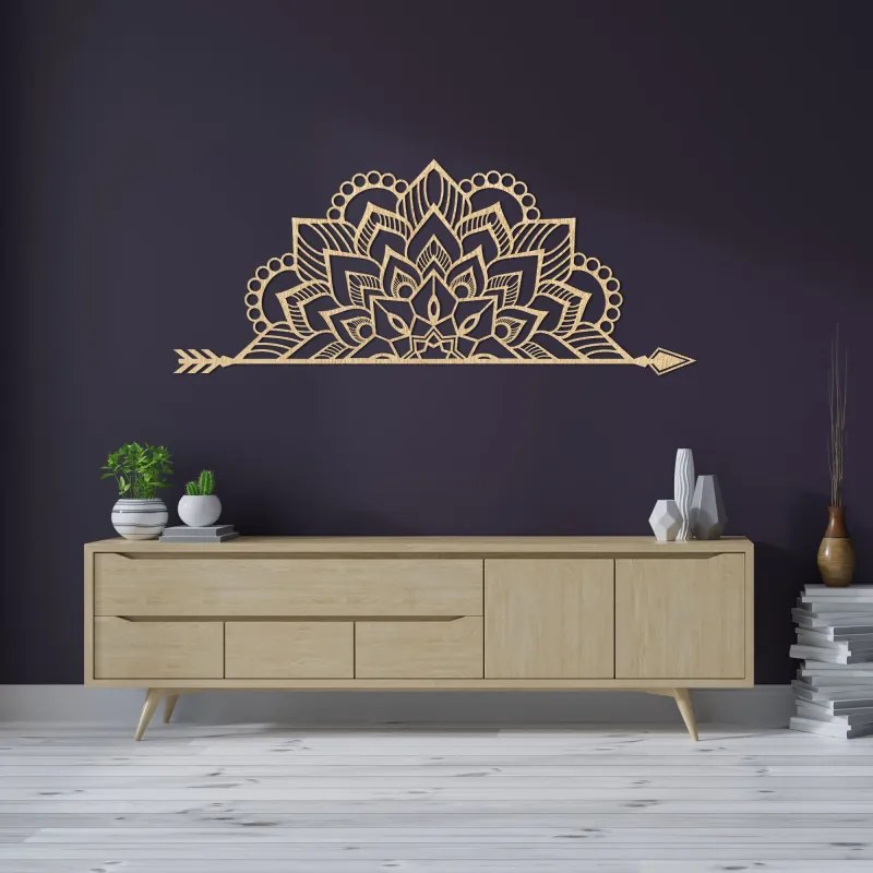 Fából készült mandala a falon - ARONGE