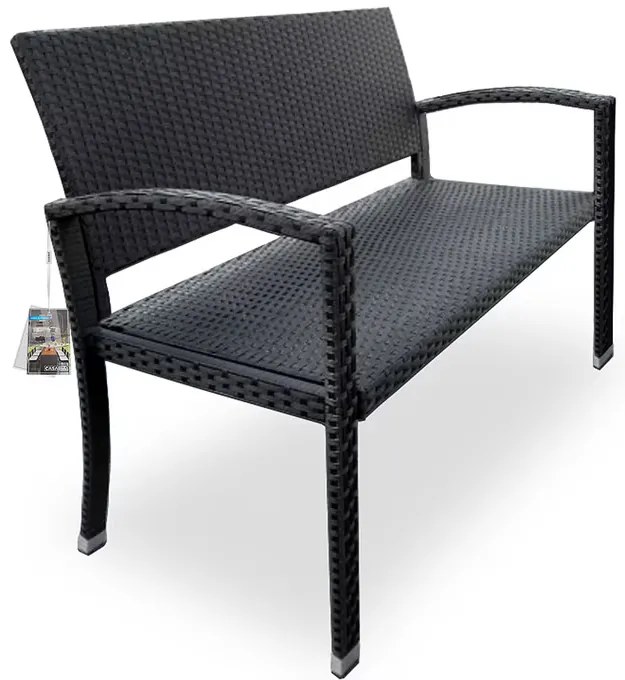 Deuba Kerti rattan pad - fekete