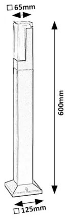 Rabalux 77128 - LED Kültéri lámpa DARVAS LED/7W/230V IP54