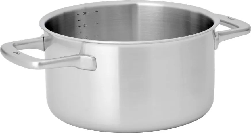 Indukciós tűzhelyhez alkalmas rozsdamentes acél edény fedővel 3 l Lucca 3.0 – FABINI