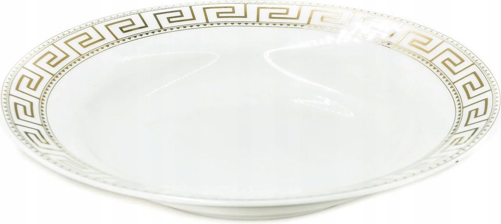 Porcelán tányér mély arany vonal Rome 20 cm
