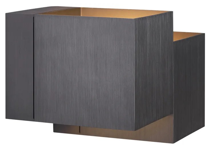 Modern fali lámpa, antracit, 2 fényforrás - Transfer Double