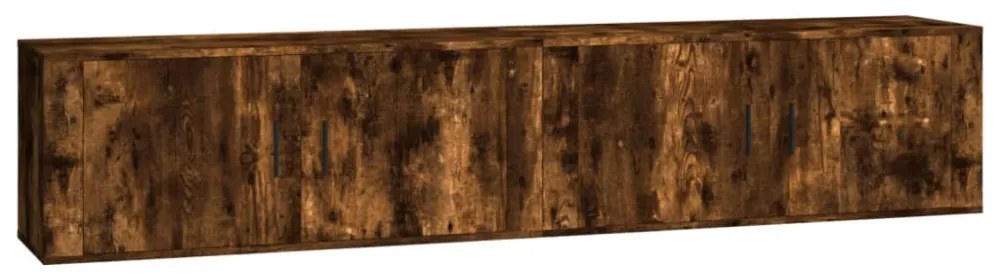 2 db füstös tölgy színű fali TV-szekrény 100 x 34,5 x 40 cm
