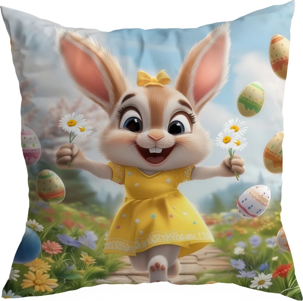 Húsvéti Párna Ajándék Nyuszi Neki 35X35 CM Nyuszi 0568