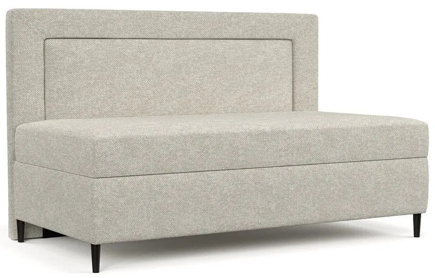 Szürkésbézs kárpitozott egyszemélyes ágy 90x200 cm Alba – Maison de Rêve