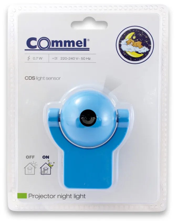 Commel LED éjszakai fény projektor zöld pónis gyerekszobába, alkonykapcsolóval