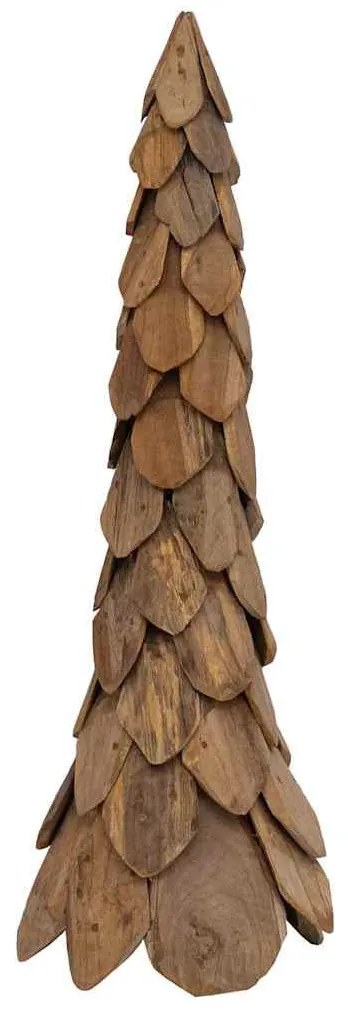 Karácsonyfa állvánnyal Barna 110 cm Tömör tíkfa