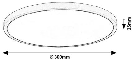 Rabalux 71073 - LED Mennyezeti lámpa PAULOS LED/24W/230V 4000K átm. 30 cm fehér