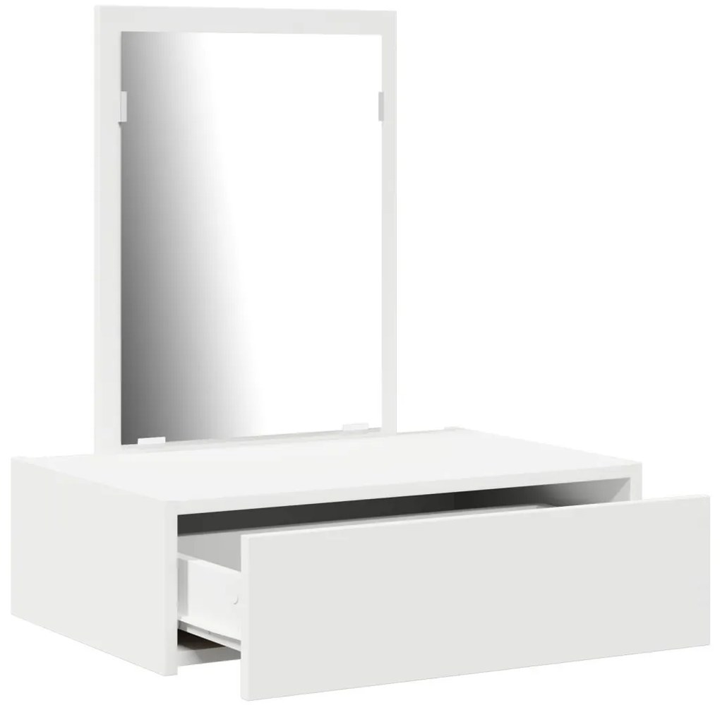 Öltözködőasztal fiókkal tárolóval Fehér 60 x 40 x 70 cm Faanyag