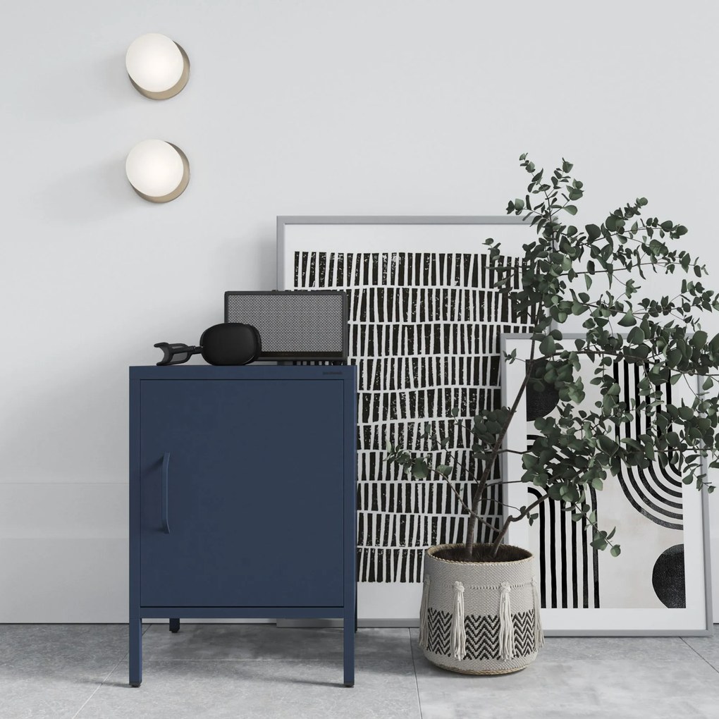 Éjjeliszekrény MIA, 424 x 595 x 400 mm, Modern: sötétkék