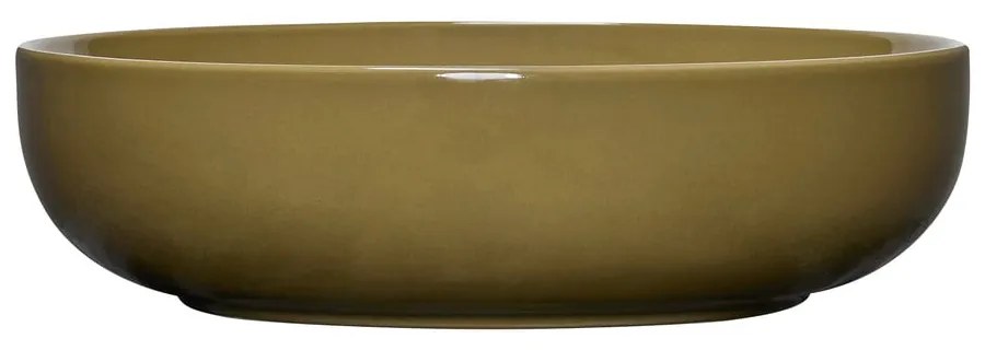 Khaki agyagkerámia szervírozó tál ø 28 cm Amare – Hübsch