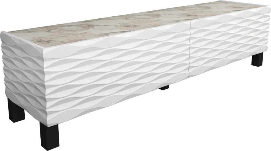 Lerze TV-állvány, fehér, 149,2 cm – TR322RTC2145