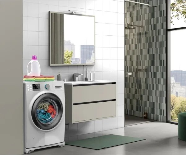 Meliconi 656149 -Rezgéscsillapító mosógépalátét kihúzható kerekekkel 47 cm fehér