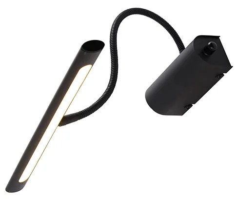 Design fali lámpa fekete 32 cm LED-del és dimmerrel - Tableau