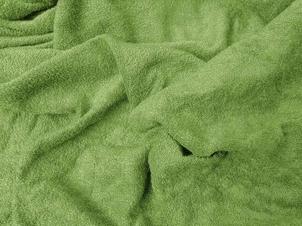 Frottír EXCLUSIVE zöld lepedő 200x220 cm