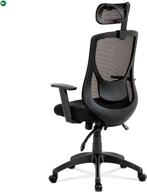Fekete Hálós Irodai Szék, Szinkron Mechanikával. KA-A186 BK