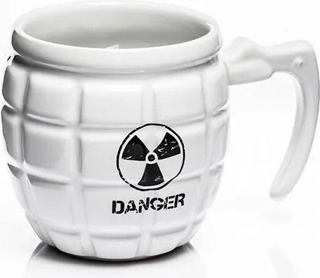 Danger gránát bögre Fehér Ajándék Kütyü
